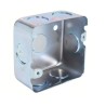 Caja cuadrada 3/4" galvanizada