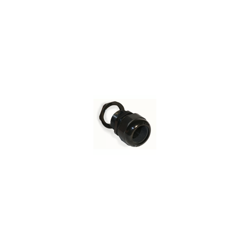 Conector glándula nylon negro cuerda 3/8" Conector glándula nylon negro cuerda 3/8"