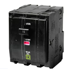 Interruptor QO 3 polos 15a con ventana