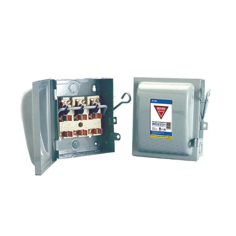 Interruptor de Seguridad 3 X 30 120V-240V 50-60Hz Gris Interruptor de Seguridad 3 X 30 120V-240V 50-60Hz Gris