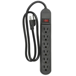 Supresor Sanelec 110J 6 Entradas Negro