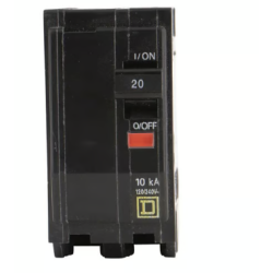 Interruptor QO 2 polos 20a con ventana