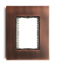 Placa Bastidor Metálico con Hueco De 72mm Acero Inoxidable Cobre