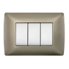 Placa color Perla 3M, 1 Int. Sencillo y 2 FP