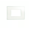 Placa rectangular aguamarina 3 módulos c/chasís