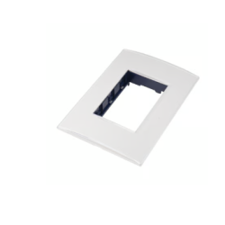 Placa rectangular gris hielo 3 modulos