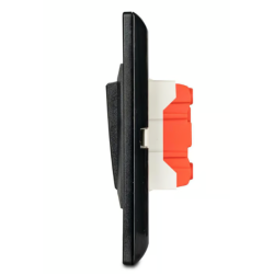 Apagador Esc. Simple 16 Amp con Luz Piloto + Placa Decorativa Negro