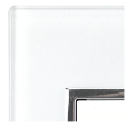 Placa Apagador y Contacto Doble Blanco