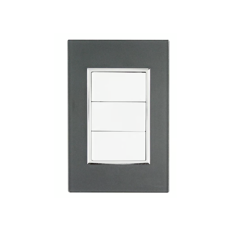 Placa Apagador Triple Humo Placa Apagador Triple Humo