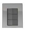 Placa Inox 2 Apag Y 1 Apagador Escalera