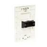 Placa Armada con Dimmer, Blanco Lugano
