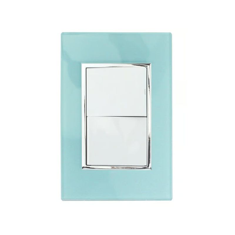 Placa Apagador Doble Aqua Placa Apagador Doble Aqua