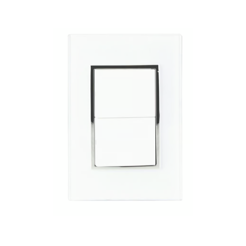 Placa Apagador Doble Blanco Placa Apagador Doble Blanco