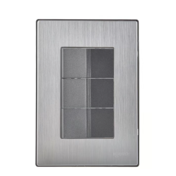 Placa Inox Con 3 Apagadores