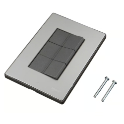 Placa Inox Con 3 Apagadores