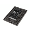 Placa Inox 1 Apagador Escalera Y 1 Cont