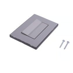 Placa Inox Con 1 Apagador De 3 Modulos