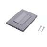 Placa Inox Con 1 Apagador De 3 Modulos