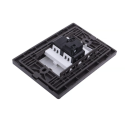 Placa Inox Con 1 Apagador De 3 Modulos