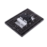 Placa Inox Con 1 Apagador De 3 Modulos