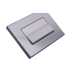 Placa Inox Con 1 Apagador De 3 Modulos