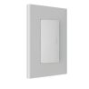 Placa 1 apagador de escalera 3 módulos silver