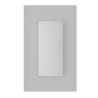 Placa 1 apagador de escalera 3 módulos silver