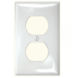 Placa dúplex blanco