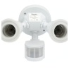 Portalámpara doble con sensor de mov. foco ahorrador