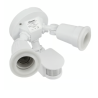Portalámpara doble con sensor de mov. foco ahorrador