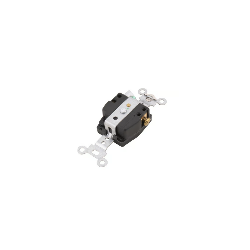 Contacto sencillo industrial 125 V negro