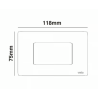 Toma de Datos rj45 cat6 Simple, Blanco