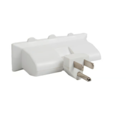 Multicontacto Adaptador Triple Tipo Bisagra 2P+T