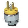 Clavija blindada 125V amarillo
