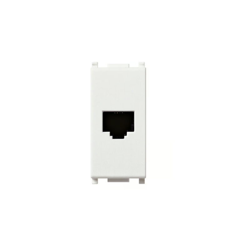 Toma telefónica RJ11 blanco Toma telefónica RJ11 blanco