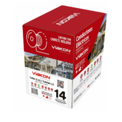 Cable Viakon THHW-LS 14 Blanco 100 Metros