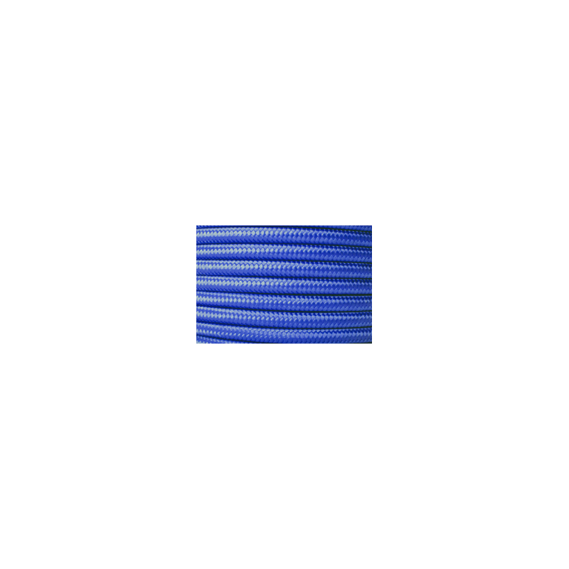 Cable iluminación textil calibre 18 1 m azul rey Cable iluminación textil calibre 18 1 m azul rey