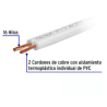 Carrete con 20 m Cordón Dúplex Flexible SPT 18 AWG, Volteck